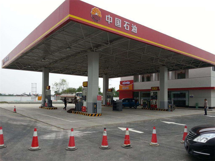 任丘加油站钢结构网架案例20