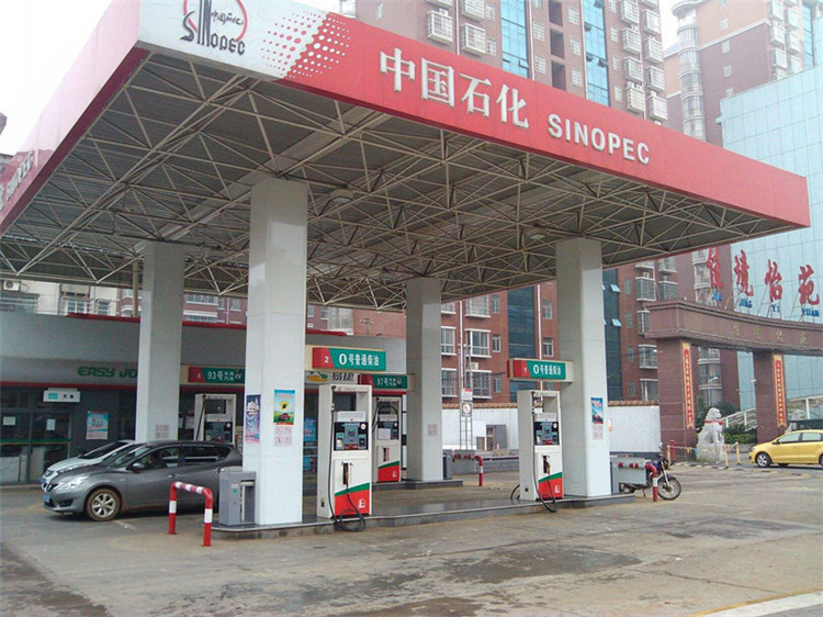 任丘加油站钢结构网架案例4