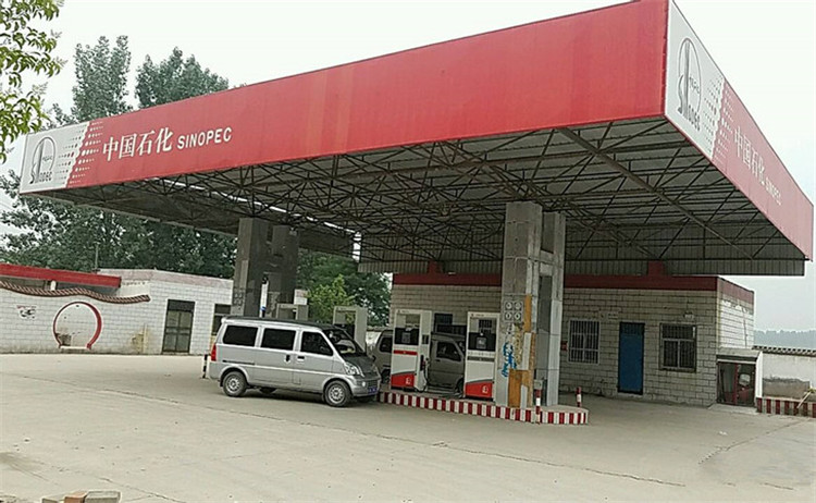 任丘加油站钢结构网架案例5