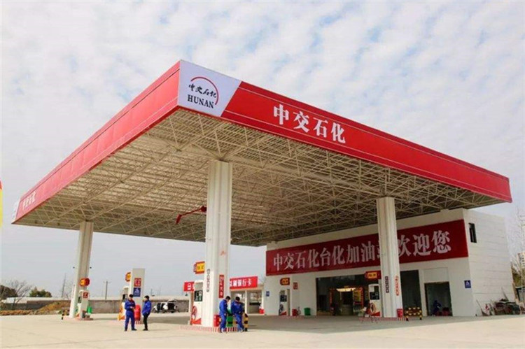 任丘加油站钢结构网架案例6